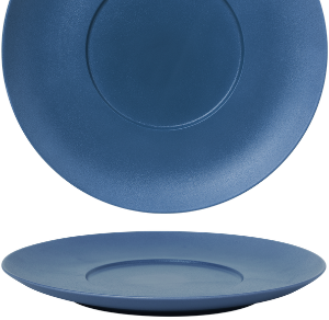 Flat Plate Wide Rim Desert Blue
