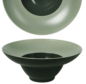 Bowl Wide Rim Glassy Green