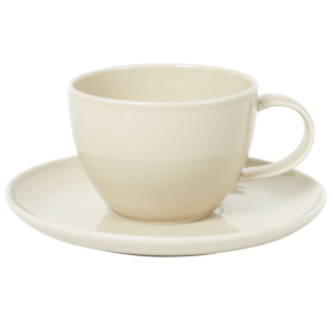 Cup and Saucer Set 100 cc Pearl Beige