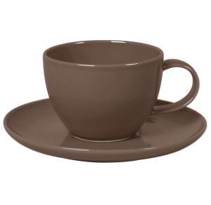 Cup and Saucer Set 100 cc Pearl Brown