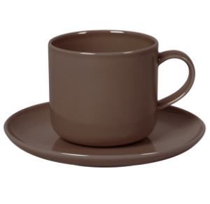 Cup and Saucer Set B 100 cc Pearl Brown