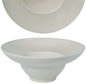 Bowl Wide Rim 21 cm Pearl Light Grey