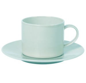 Cup and Saucer Set A 100 cc Pearl Mint