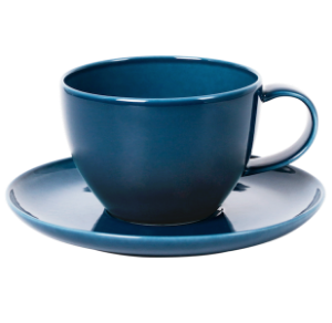 Cup and Saucer Set 100 cc Pearl Navy