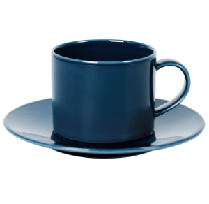 Cup and Saucer Set A 100 cc Pearl Navy