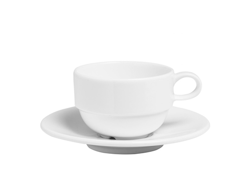 Stackable Cup and Saucer Set 100cc - 12.5cm-71601A-91301A
